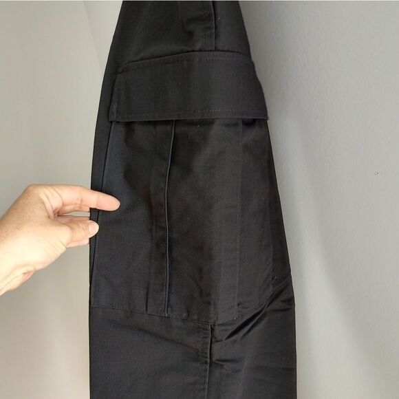 Brand New DBU Proper Men Medium Regular BDU Zip Fly Trouser Pants Black Military - Picture 4 of 13